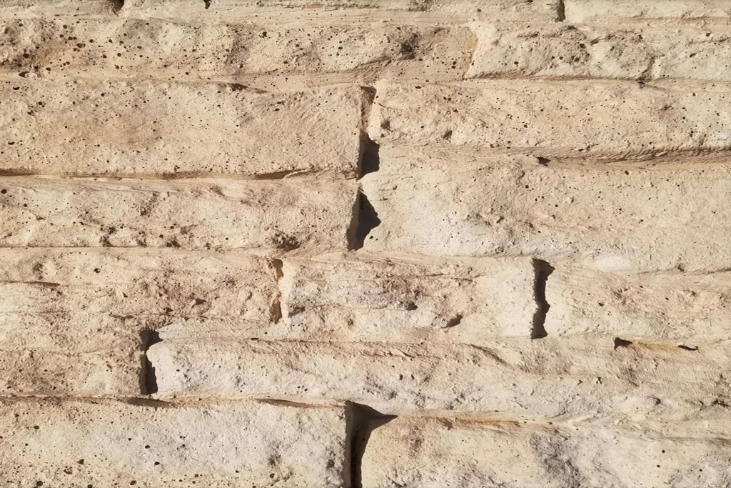 Sandstone color concrete fence sample