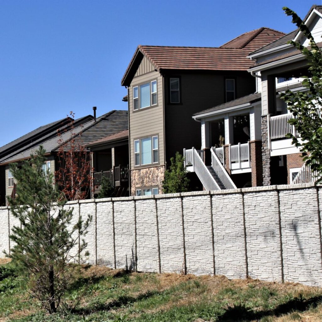 fireproof fencing around housing