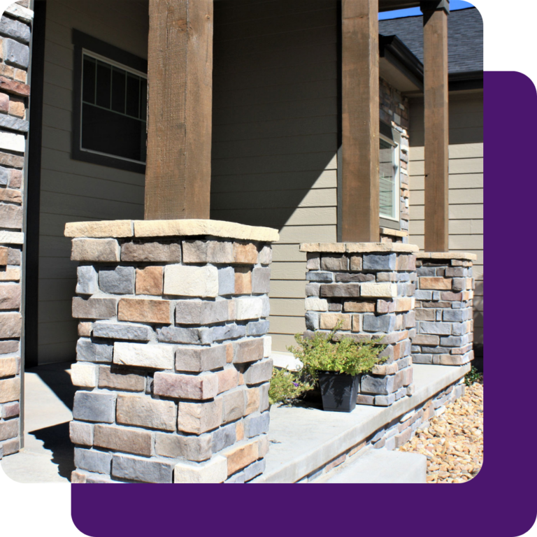 stone veneer columns