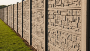 concrete privacy fence