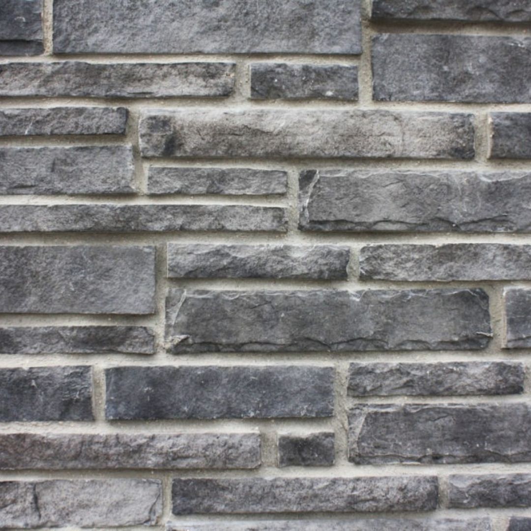 gray stone veneer